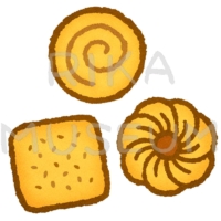 美味しそうなクッキーのイラスト