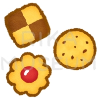 美味しそうなクッキーのイラスト