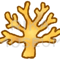 可愛い珊瑚のイラスト