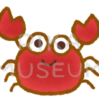 可愛いカニのイラスト