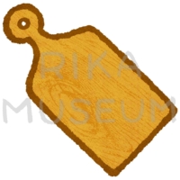 木のまな板のイラスト