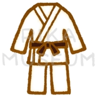 Uniform of judo, karate, etc. 道着のイラスト