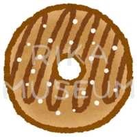 美味しそうなドーナツのイラスト