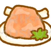 Pickled ham hock ドイツの郷土料理である美味しそうなアイスバインのイラスト