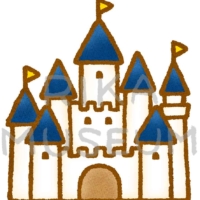ノイシュヴァンシュタイン城のイラスト