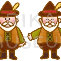 おとぎ話に出てくるおじいさんのイラスト