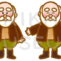 おとぎ話に出てくるおじいさんのイラスト