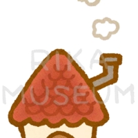 おとぎ話に出てくる小さな家のイラスト