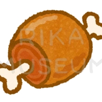 おとぎ話に出てくる骨付き肉のイラスト