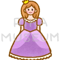 可愛いお姫様のイラスト