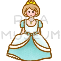 可愛いお姫様のイラスト