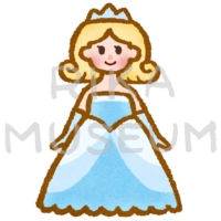 可愛いお姫様のイラスト