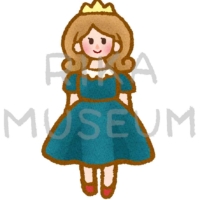 可愛いお姫様のイラスト