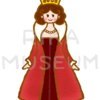 美しい女王のイラスト