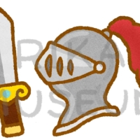 剣と鎧のイラスト