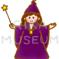 魔法をかける魔女のイラスト