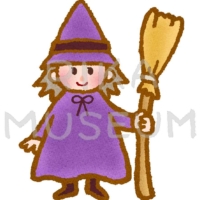 可愛い魔女のイラスト