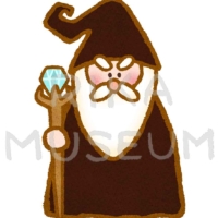 魔法使いのおじいさんのイラスト