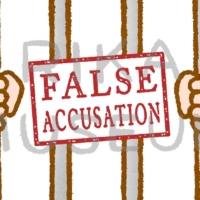 冤罪のイラスト