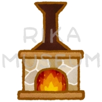 暖炉のイラスト