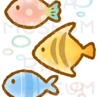 可愛い魚のイラスト