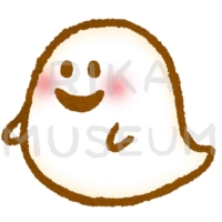 ハロウィンの可愛いおばけのイラスト