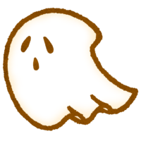 ハロウィーンのおばけのイラスト
