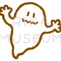 ハロウィンの可愛いおばけのイラスト
