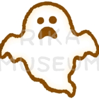 ハロウィンの可愛いおばけのイラスト