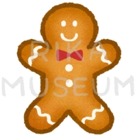 可愛いジンジャーマンクッキーのイラスト