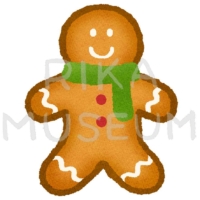 可愛いジンジャーマンクッキーのイラスト