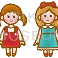 可愛い女の子のイラスト
