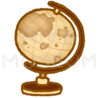 地球儀のイラスト