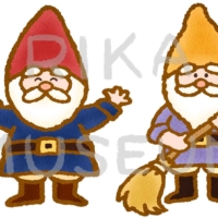 白雪姫に登場するノームのイラスト