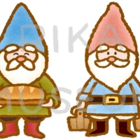 白雪姫に登場するノームのイラスト