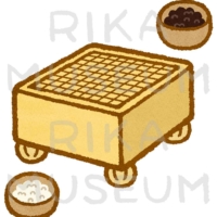 A Japanese board game in which two players compete to acquire more space than the other player 囲碁のイラスト