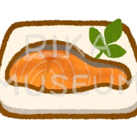 焼き鮭のイラスト