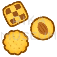 美味しそうなクッキーのイラスト