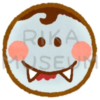 Vampire doughnut ドラキュラを模した可愛いドーナツのイラスト