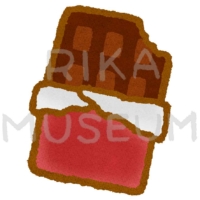 Bar of chocolate 美味しそうな板チョコのイラスト