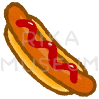 美味しそうなホットドッグのイラスト