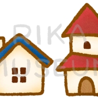 シンプルで可愛い家のイラスト