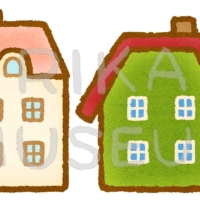 大きなお屋敷のイラスト