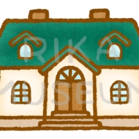 可愛いお屋敷のイラスト