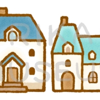 可愛いおうちのイラスト