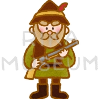 おとぎ話に出てくる漁師のイラスト