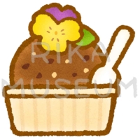 美味しそうなチョコレートアイスのイラスト