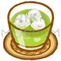 涼やかな冷茶のイラスト