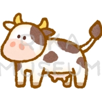可愛い牛のイラスト