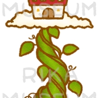 ジャックと豆の木に出てくる雲の上のお城のイラスト